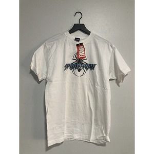 Spiderman Marvel Mad Engine shirt 2002 Gel Print Size Medium Vintage Y2k